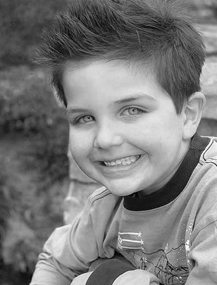 photo: boy with a baseball bat